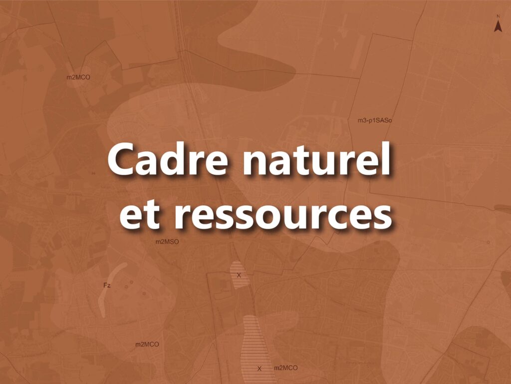 Carte géologique avec un titre écrit par dessus